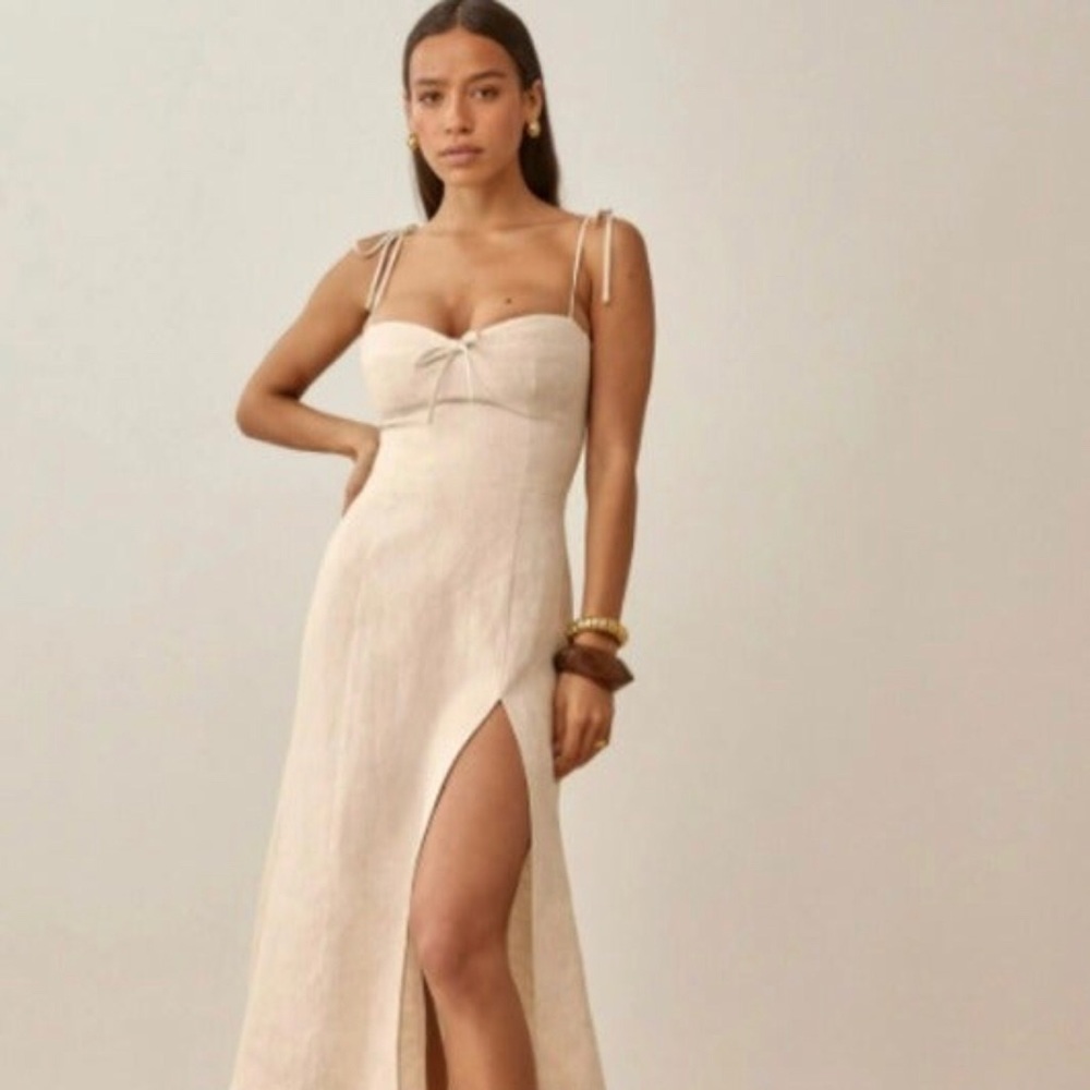 Reformation Joyce Linen Dress NWT